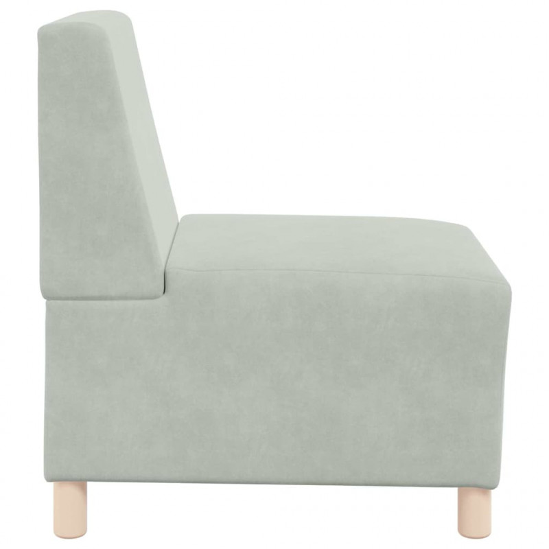 Modułowa sofa bez podłokietników 3 pcs Jasnoszary
