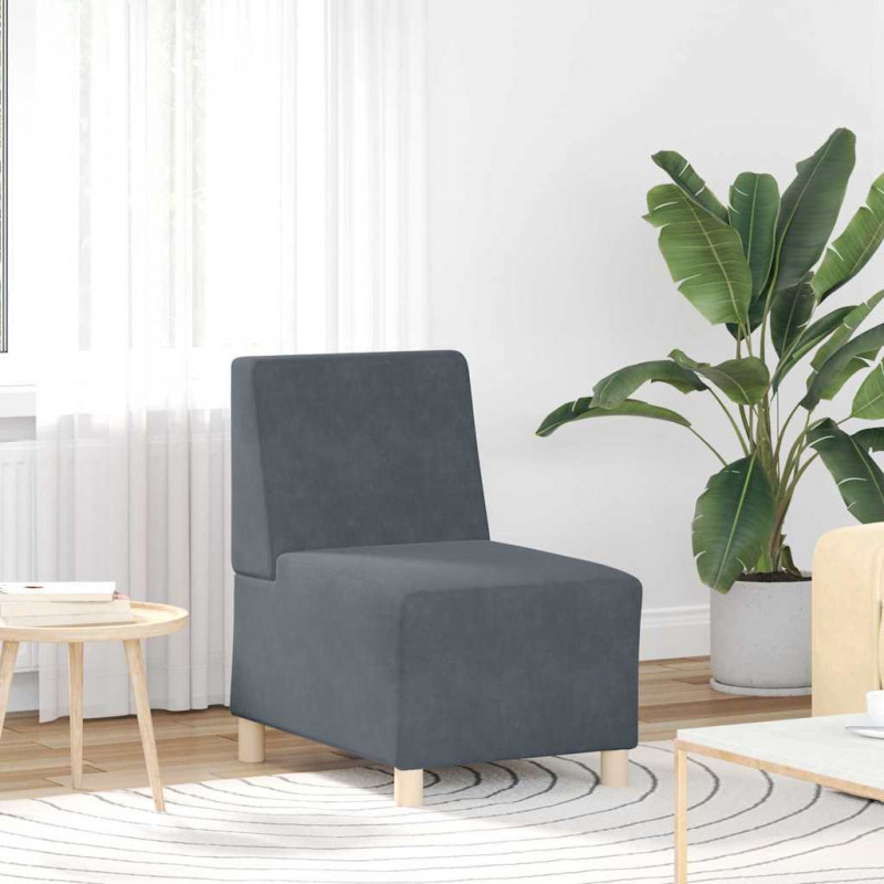 Modułowa sofa bez podłokietników 3 pcs Ciemnoszary