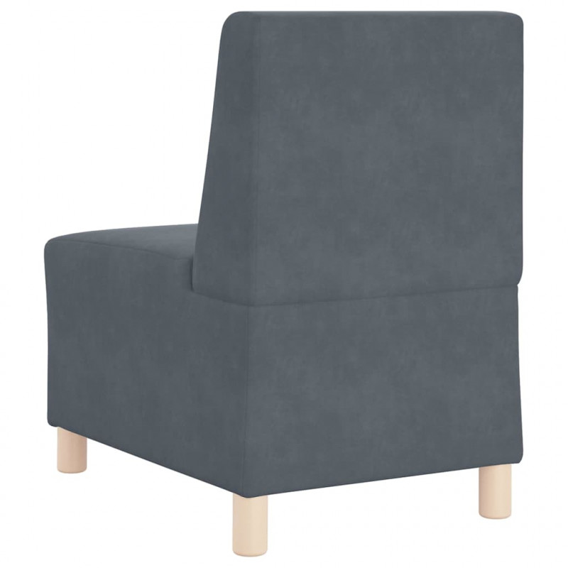 Modułowa sofa bez podłokietników 3 pcs Ciemnoszary