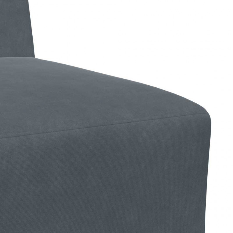Modułowa sofa bez podłokietników 3 pcs Ciemnoszary