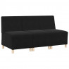 Modułowa sofa bez podłokietników 3 pcs Czarny 55 x 74 x 82 cm