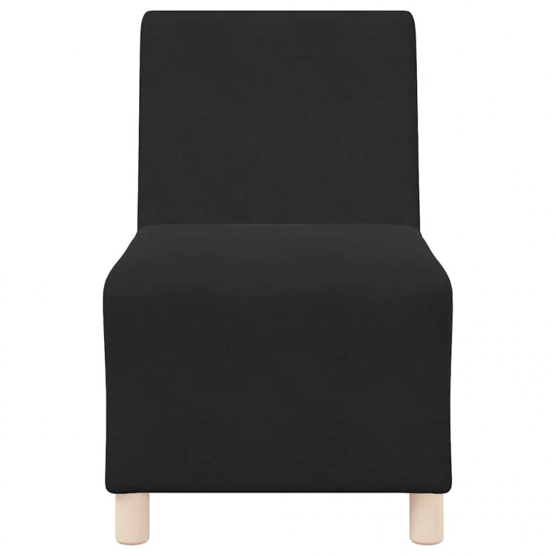 Modułowa sofa bez podłokietników 3 pcs Czarny 55 x 74 x 82 cm