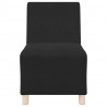 Modułowa sofa bez podłokietników 3 pcs Czarny 55 x 74 x 82 cm
