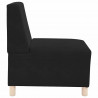 Modułowa sofa bez podłokietników 3 pcs Czarny 55 x 74 x 82 cm