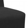 Modułowa sofa bez podłokietników 3 pcs Czarny 55 x 74 x 82 cm