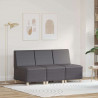 Modułowa sofa bez podłokietników 3 pcs Szary 55 x 74 x 82 cm