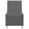 Modułowa sofa bez podłokietników 3 pcs Szary 55 x 74 x 82 cm