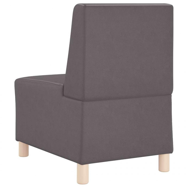 Modułowa sofa bez podłokietników 3 pcs Szary 55 x 74 x 82 cm