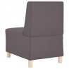 Modułowa sofa bez podłokietników 3 pcs Szary 55 x 74 x 82 cm