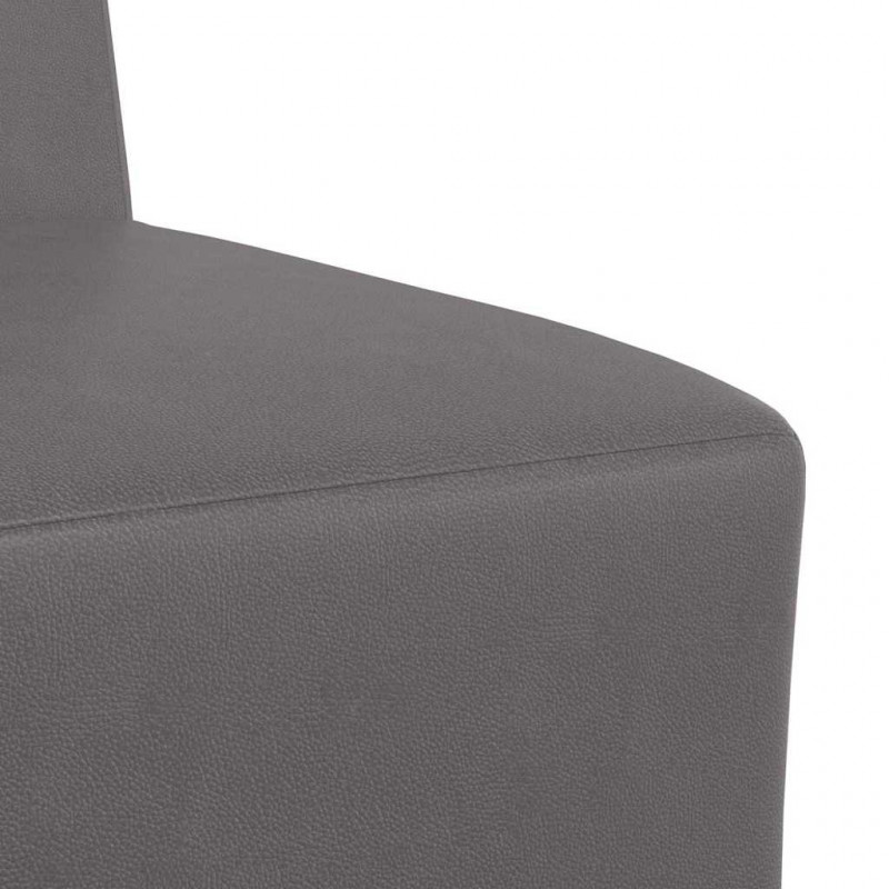 Modułowa sofa bez podłokietników 3 pcs Szary 55 x 74 x 82 cm