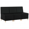 Modułowa sofa bez podłokietników 3 pcs Czarny 55 x 74 x 82 cm