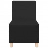 Modułowa sofa bez podłokietników 3 pcs Czarny 55 x 74 x 82 cm