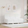 Modułowa sofa bez podłokietników 3 pcs Biały 55 x 74 x 82 cm