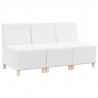Modułowa sofa bez podłokietników 3 pcs Biały 55 x 74 x 82 cm