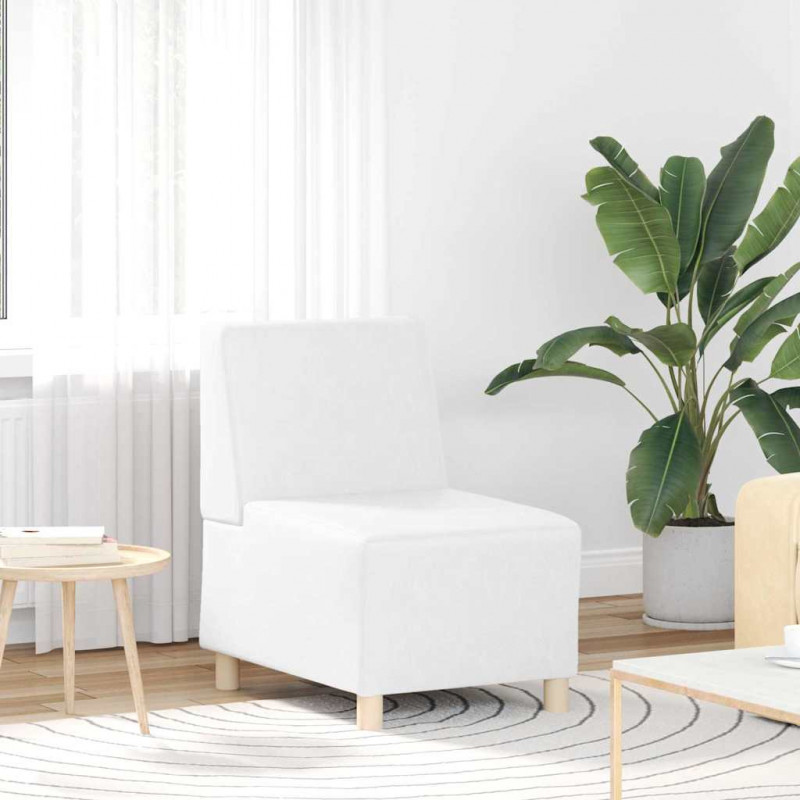 Modułowa sofa bez podłokietników 3 pcs Biały 55 x 74 x 82 cm