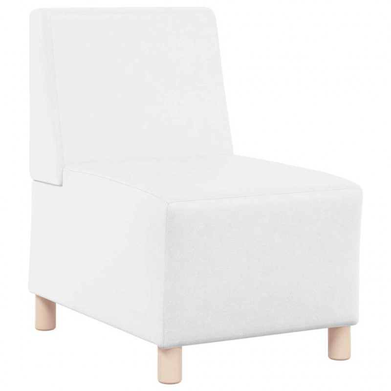Modułowa sofa bez podłokietników 3 pcs Biały 55 x 74 x 82 cm
