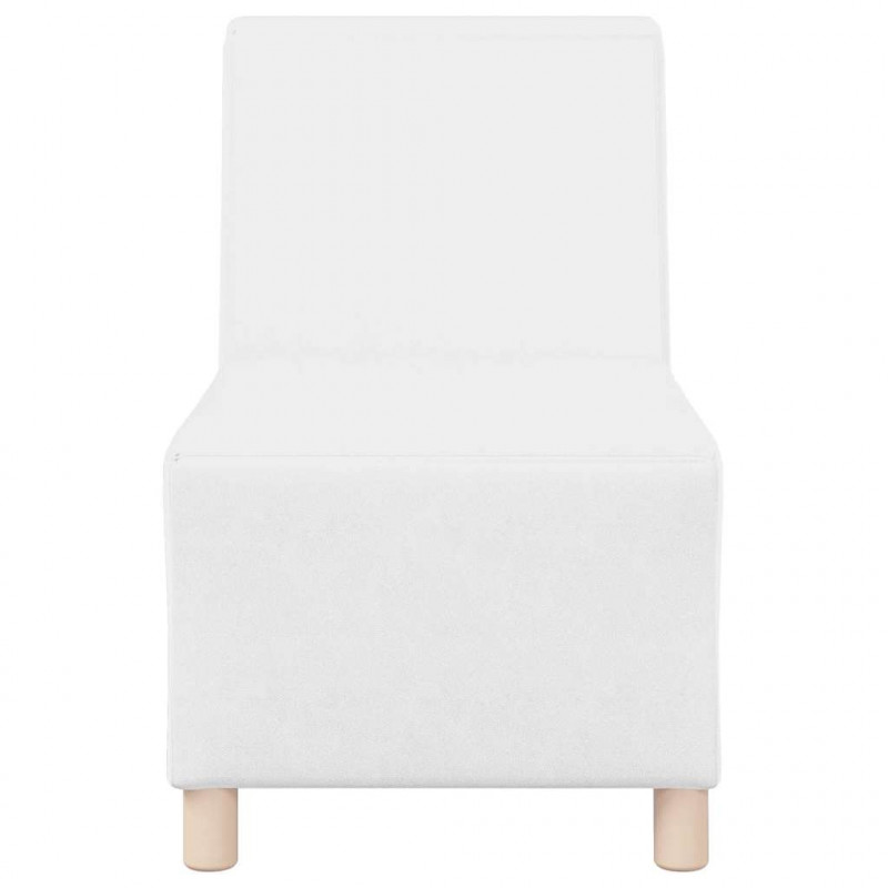 Modułowa sofa bez podłokietników 3 pcs Biały 55 x 74 x 82 cm