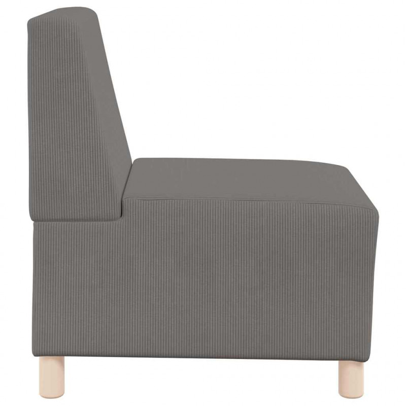 Modułowa sofa bez podłokietników 3 pcs Jasnoszary