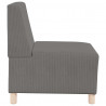 Modułowa sofa bez podłokietników 3 pcs Jasnoszary