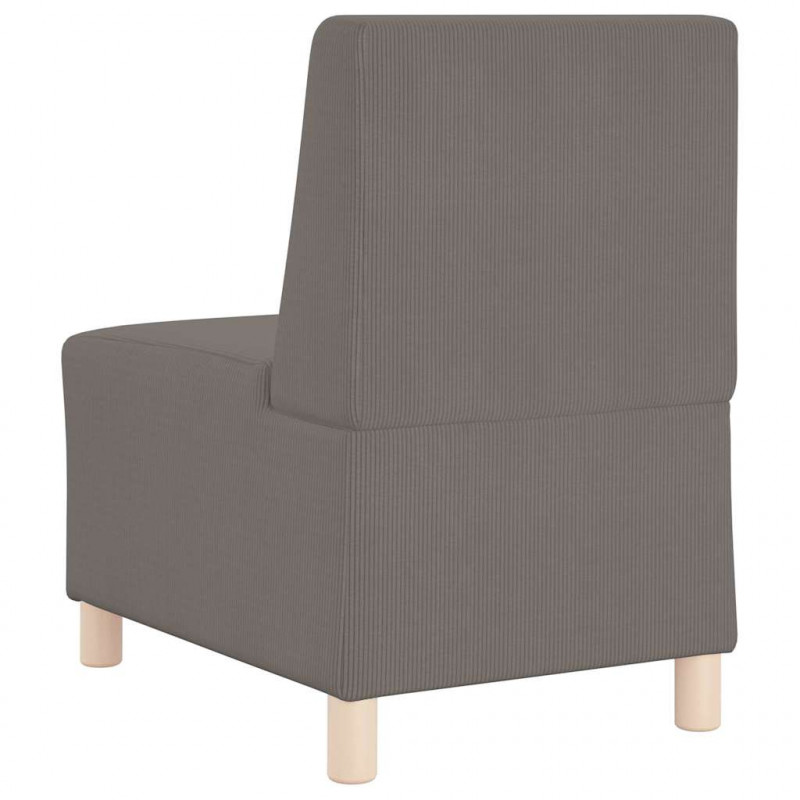 Modułowa sofa bez podłokietników 3 pcs Jasnoszary
