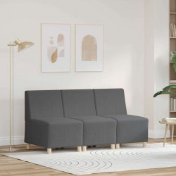 Modułowa sofa bez podłokietników 3 pcs Ciemnoszary