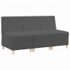 Modułowa sofa bez podłokietników 3 pcs Ciemnoszary