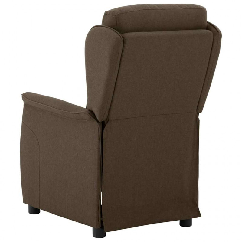 Fotel z funkcją relaksu Brązowy 66,5 x 94 x 101,5 cm Poliester