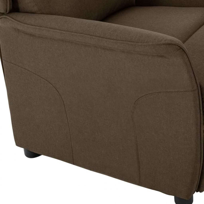Fotel z funkcją relaksu Brązowy 66,5 x 94 x 101,5 cm Poliester