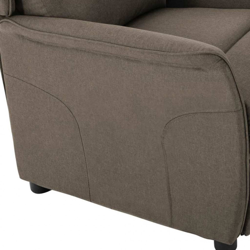 Fotel z funkcją relaksu Ciemnoszary 66,5 x 94 x 101,5 cm