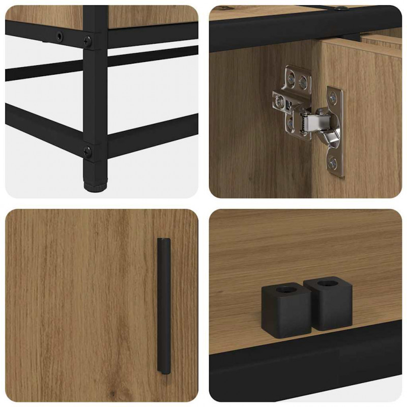 Jednostki telewizyjne 2 pcs Dąb rzemieślniczy 240 x 35 x 41 cm