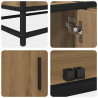 Jednostki telewizyjne 2 pcs Dąb rzemieślniczy 240 x 35 x 41 cm