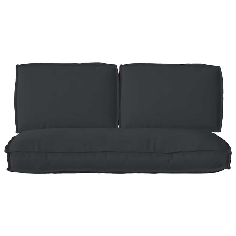 Zestaw poduszek 3 pcs Czarny Materiał Oxford