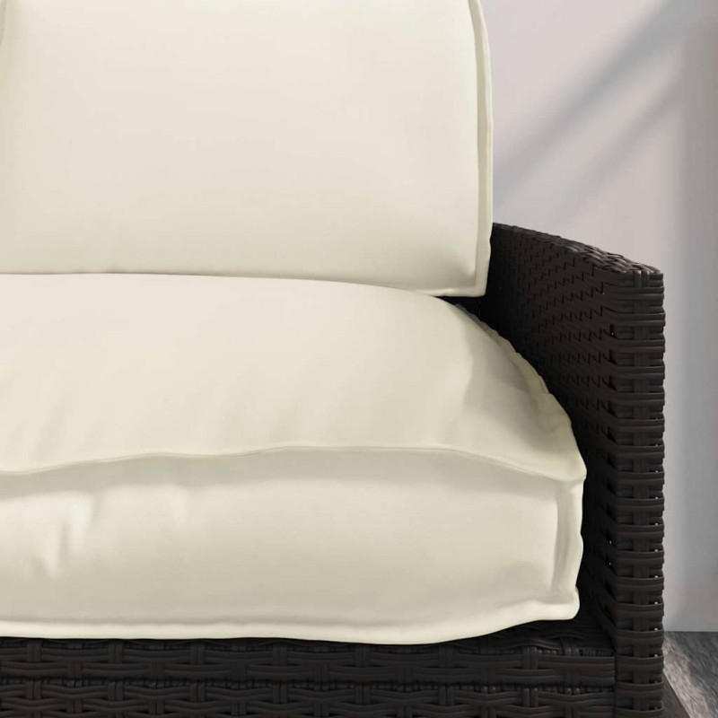 Zestaw poduszek 3 pcs Kremowy Materiał Oxford