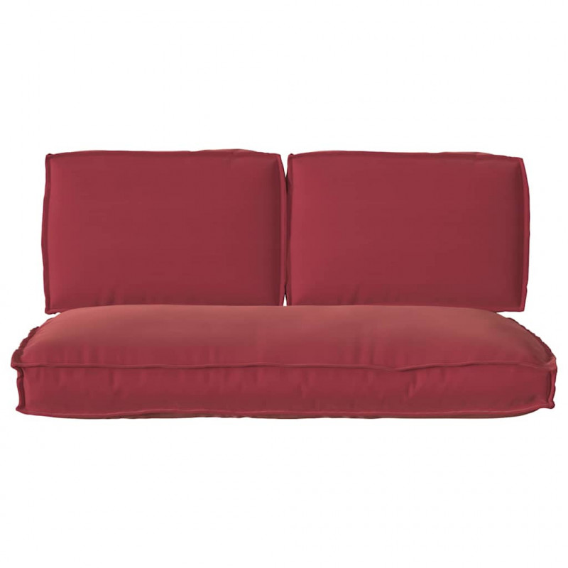 Zestaw poduszek 3 pcs Czerwone wino Materiał Oxford