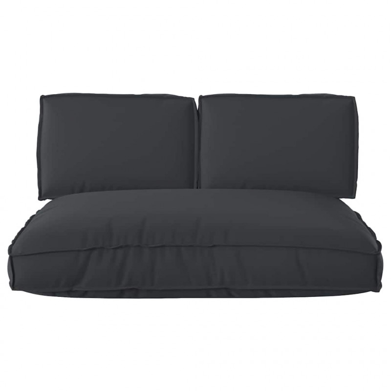 Zestaw poduszek 3 pcs Czarny Materiał Oxford