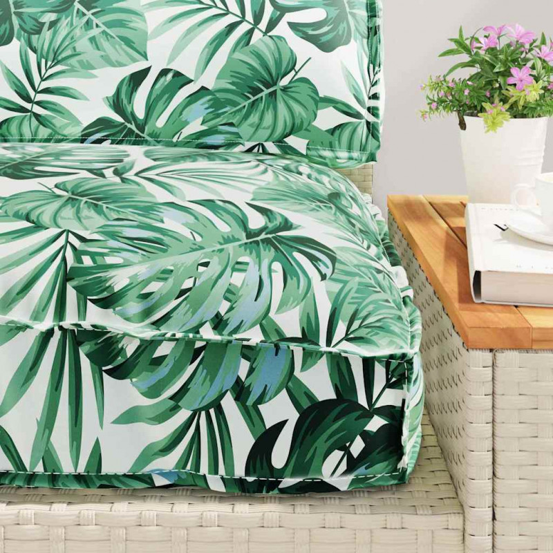 Zestaw poduszek Liść 3 pcs Wzór liścia Materiał Oxford