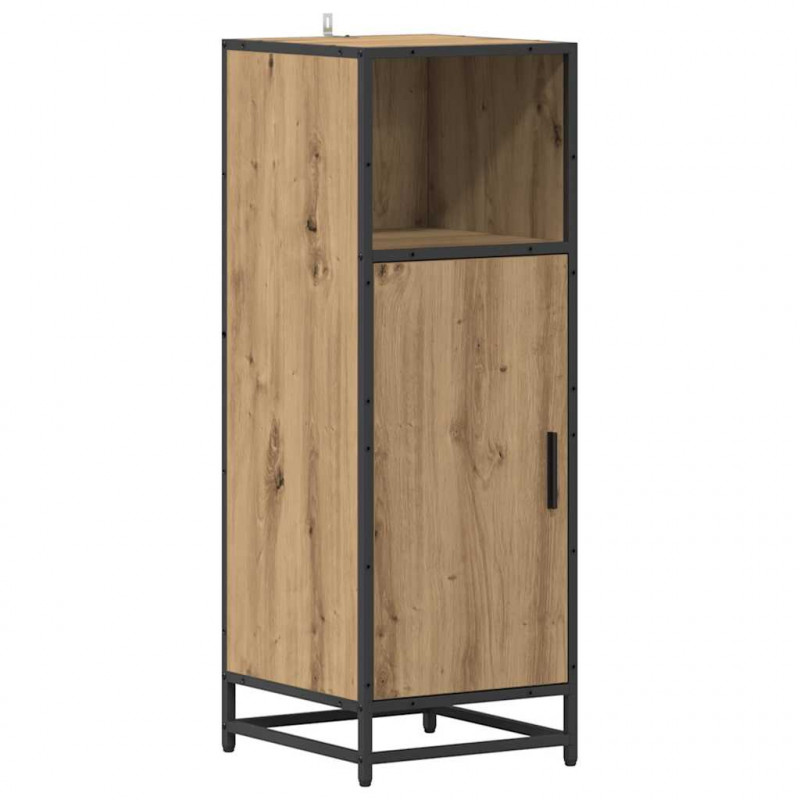 Zestaw mebli łazienkowych z półką 4 pcs Dąb rzemieślniczy