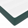 Rama łóżka z materacem z materacem 2 pcs Zielony Aksamit