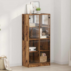 Highboard Stare drewno 68 x 37 x 142 cm Materiał drewnopochodny