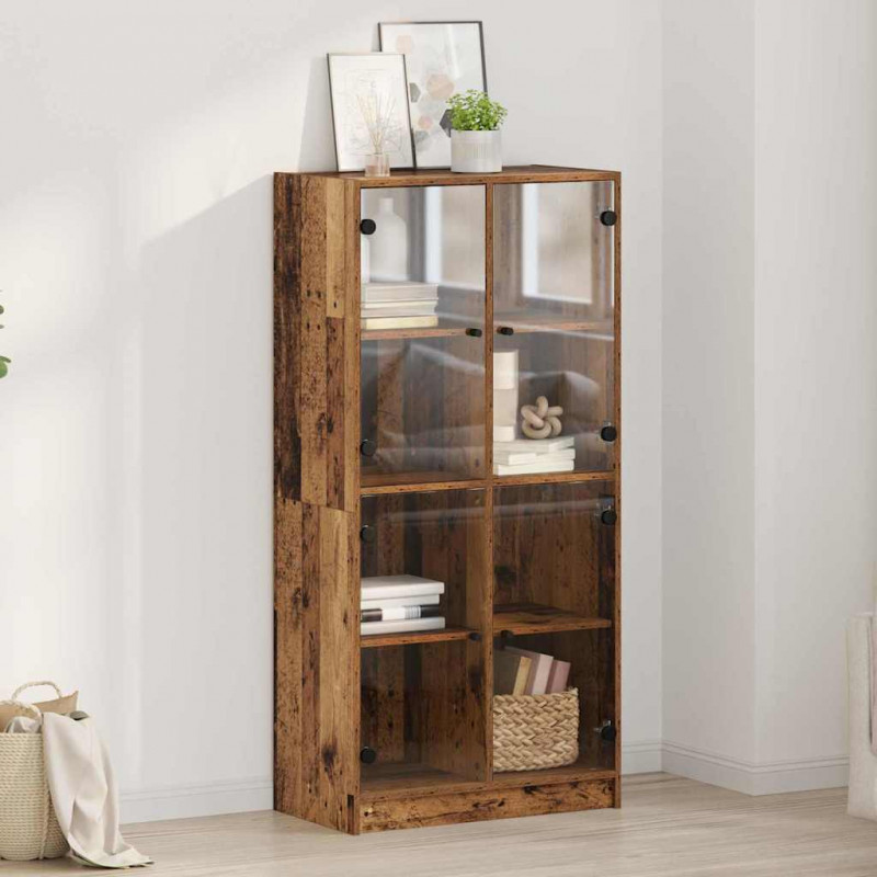 Highboard Stare drewno 68 x 37 x 142 cm Materiał drewnopochodny