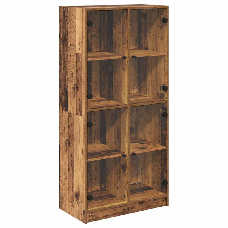 Highboard Stare drewno 68 x 37 x 142 cm Materiał drewnopochodny