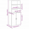 Highboard Stare drewno 80 x 42,5 x 185 cm