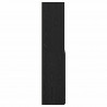 Highboard Czarny Dąb 80 x 42,5 x 185 cm Materiał drewnopochodny