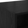 Highboard Czarny Dąb 80 x 42,5 x 185 cm Materiał drewnopochodny
