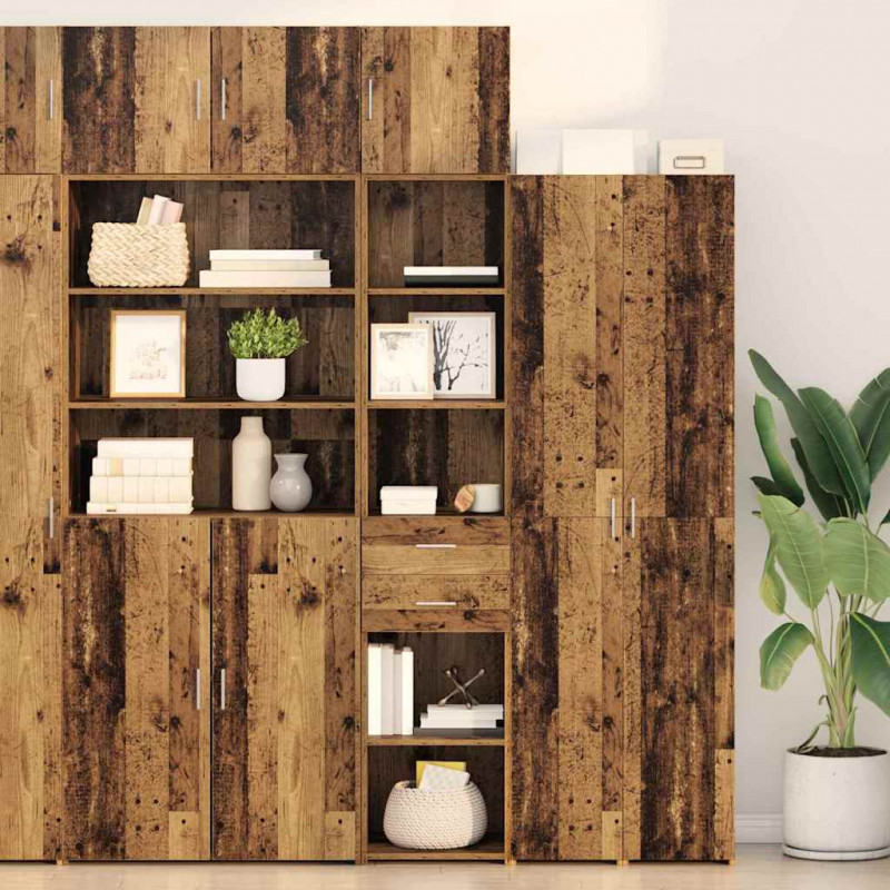 Highboard z szufladą Stare drewno 40 x 42,5 x 185 cm