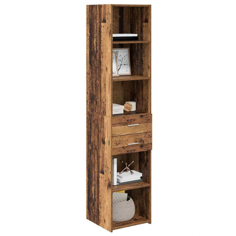 Highboard z szufladą Stare drewno 40 x 42,5 x 185 cm