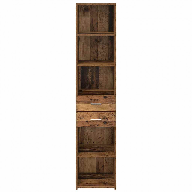 Highboard z szufladą Stare drewno 40 x 42,5 x 185 cm