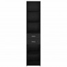 Highboard Czarny Dąb 40 x 42,5 x 185 cm Materiał drewnopochodny