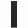 Highboard Czarny Dąb 40 x 42,5 x 185 cm Materiał drewnopochodny