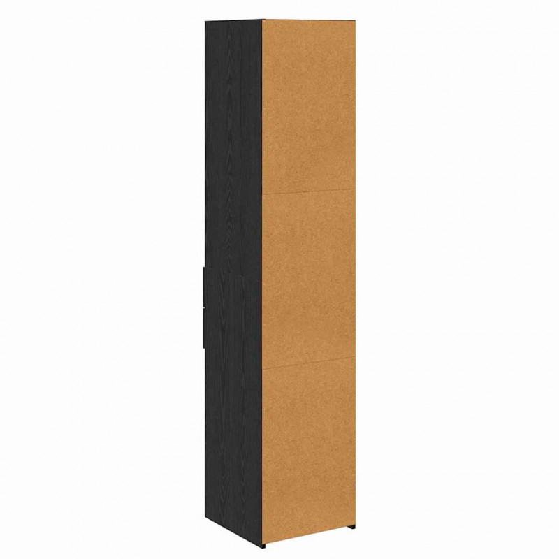 Highboard Czarny Dąb 40 x 42,5 x 185 cm Materiał drewnopochodny